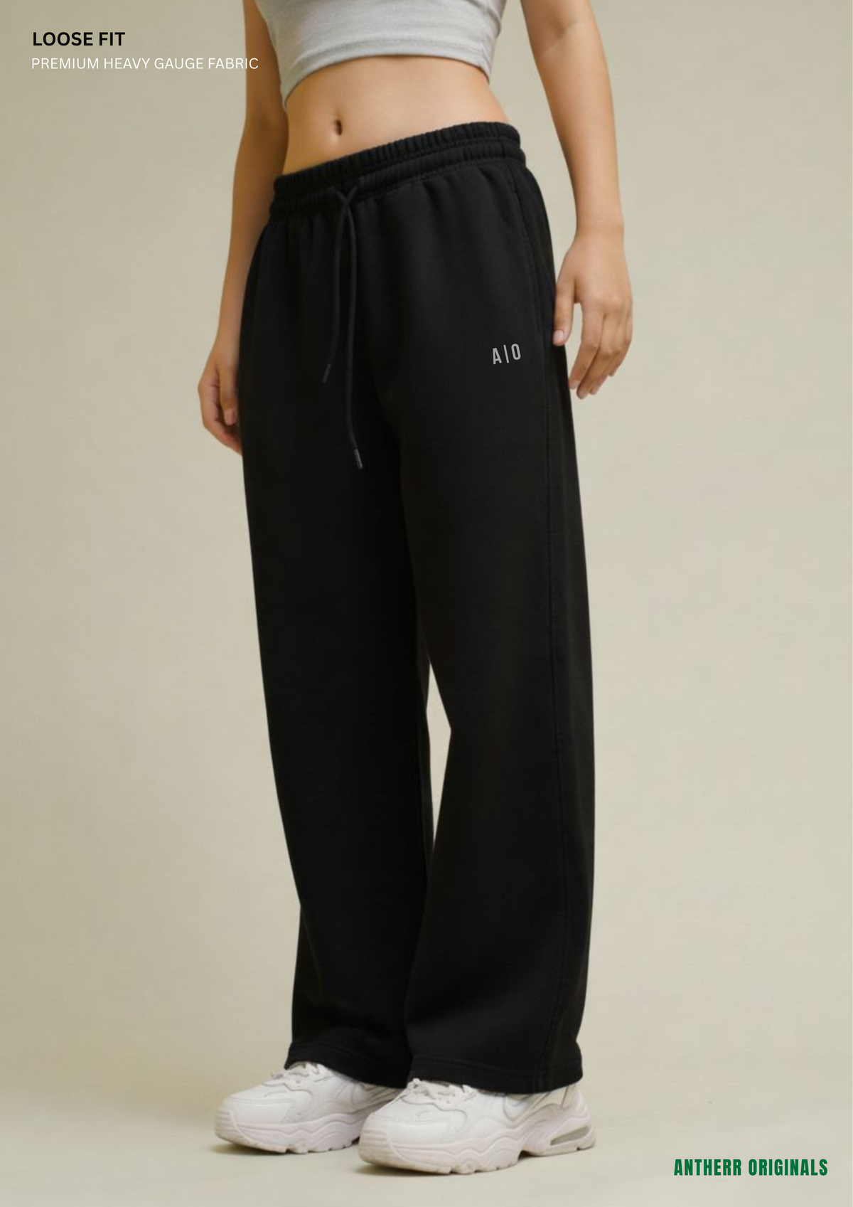 Black Unisex Everyday Sweatpants