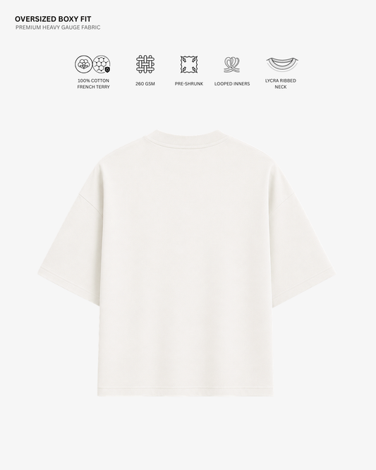 Lazy Vibes Shinchan French Terry Oversized T-Shirt | Antherr Core