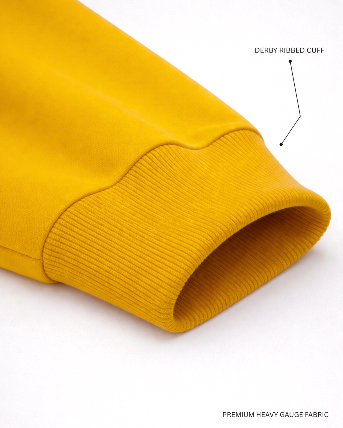 Basic Mustard Yellow Unisex Winter Hoodies