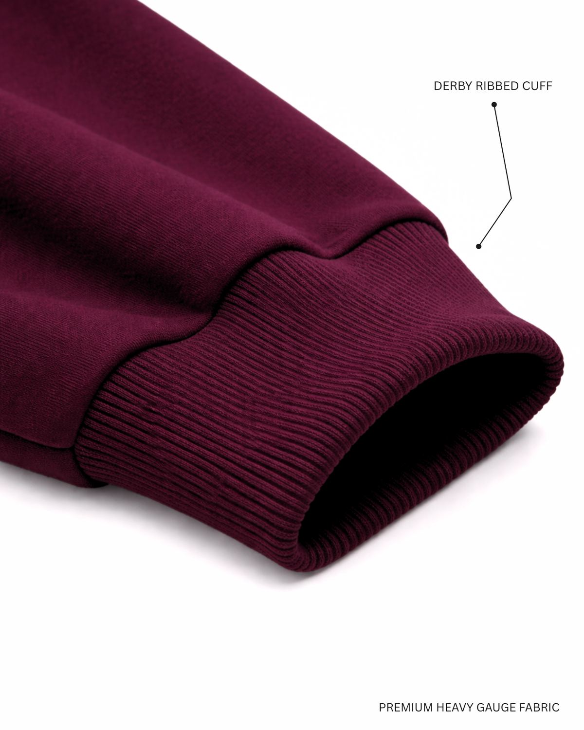 Basic Maroon Unisex Winter Hoodies