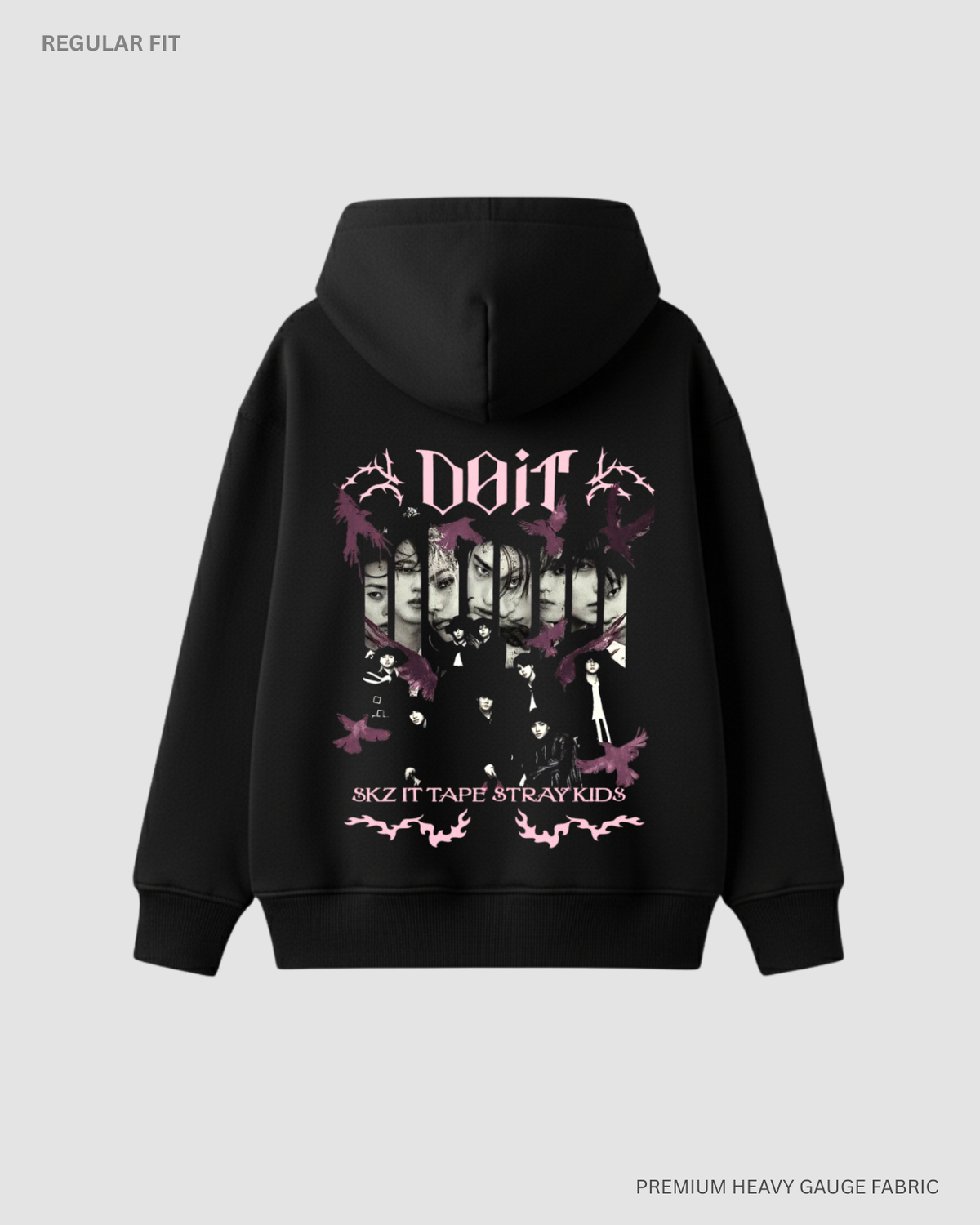 Do It: SKZ Unisex Winter Hoodie BLACK