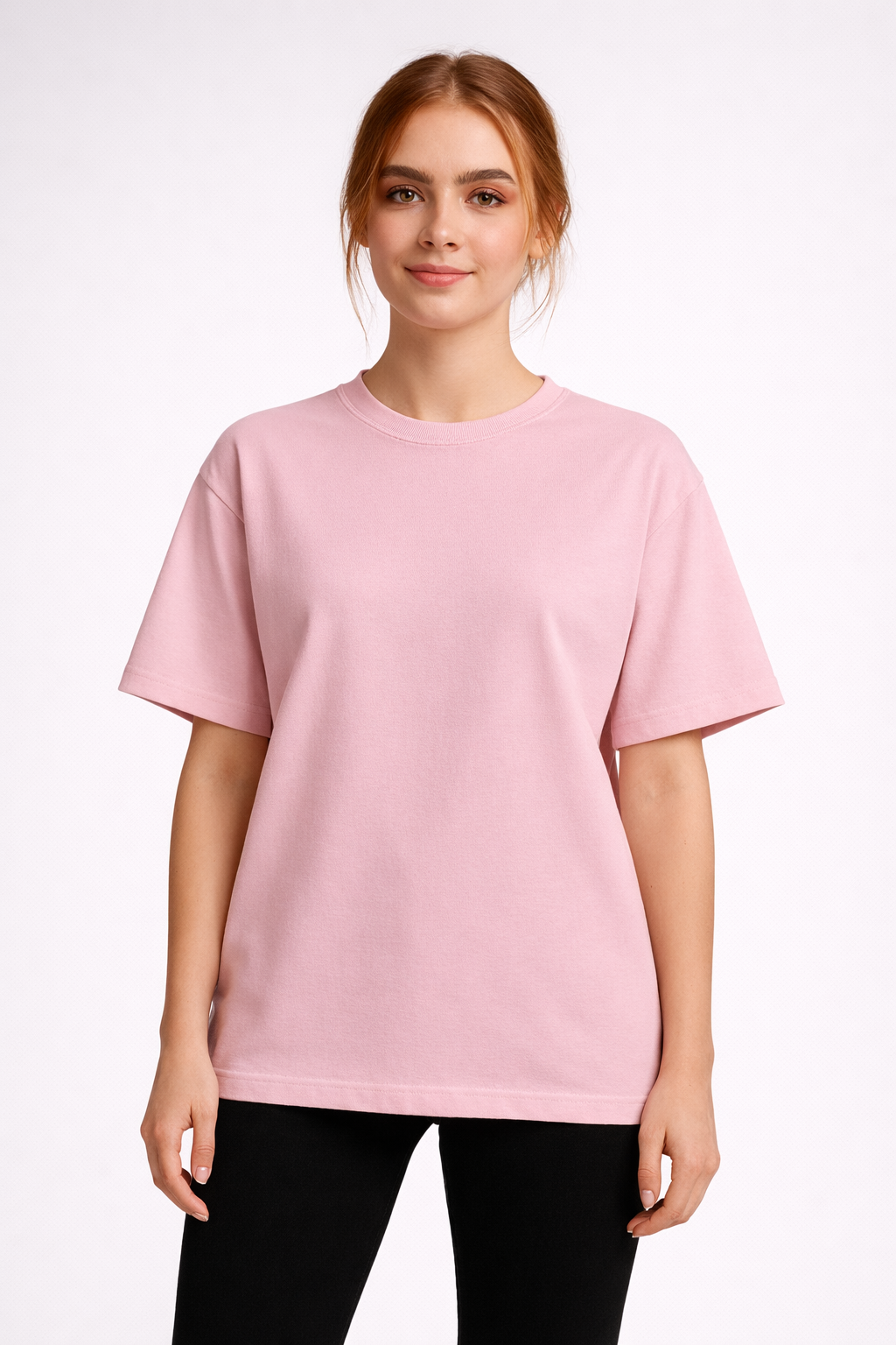 Basic Baby Pink Unisex Oversized T-Shirt | Antherr Originals