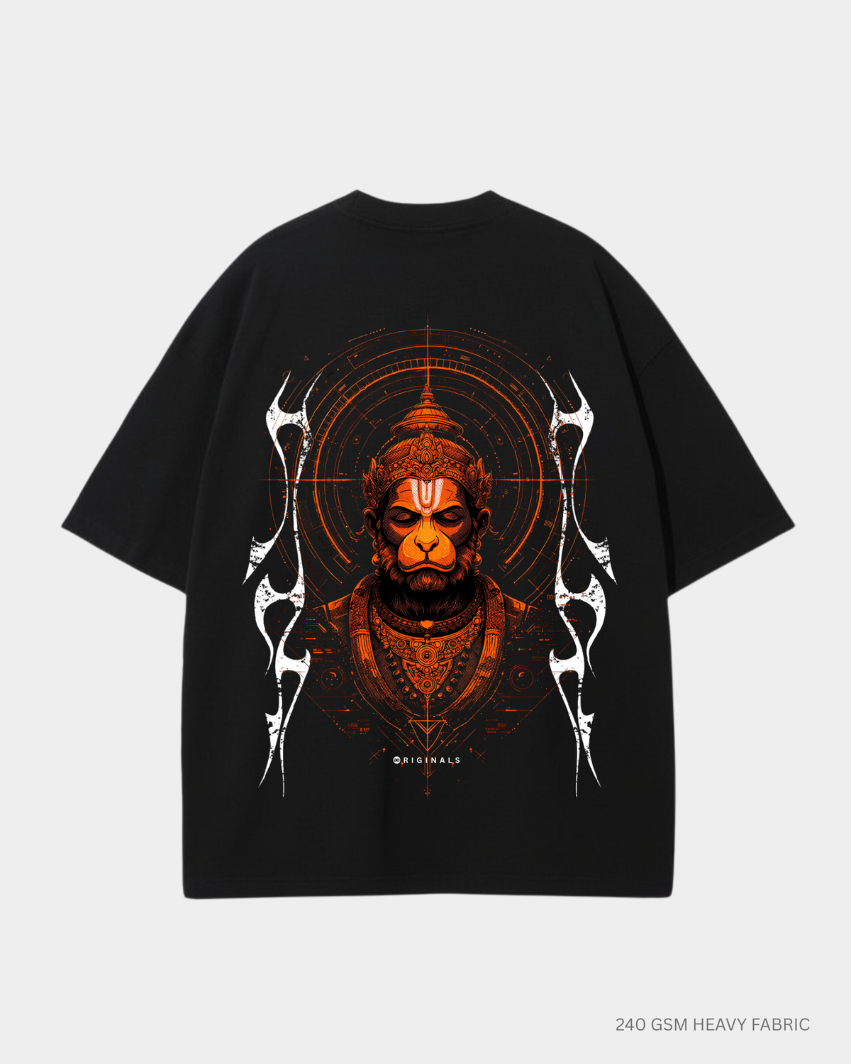Protector Lord Hanuman Unisex Oversized T-Shirt | Antherr Originals
