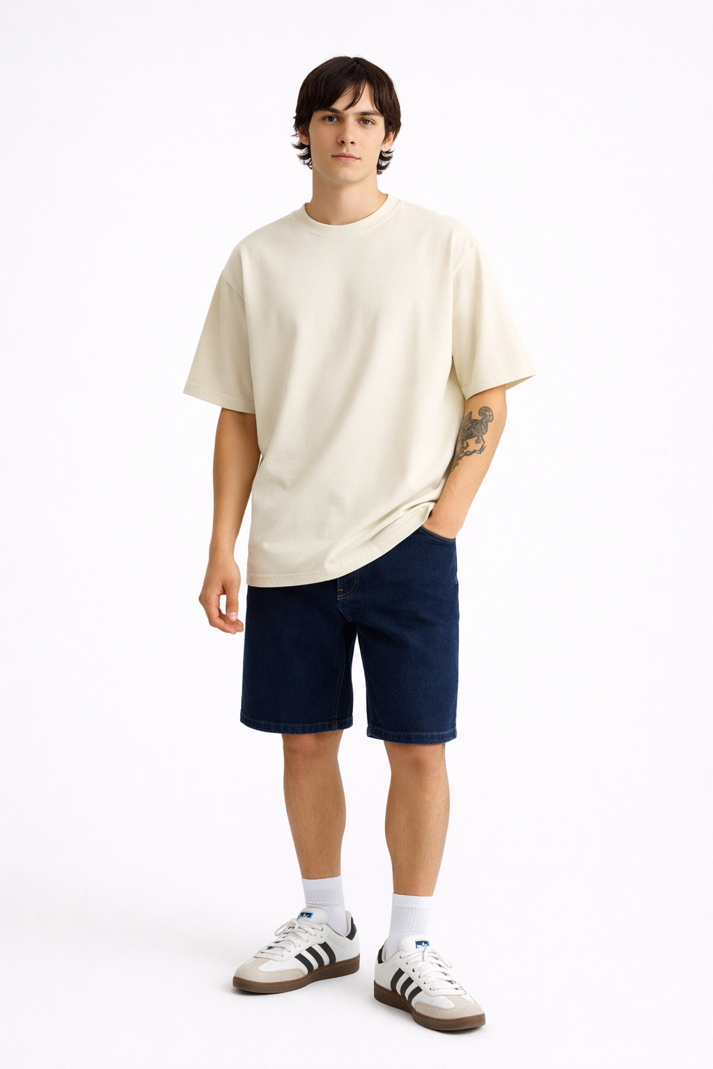 Basic Off White Unisex Oversized T-Shirt | Antherr Originals