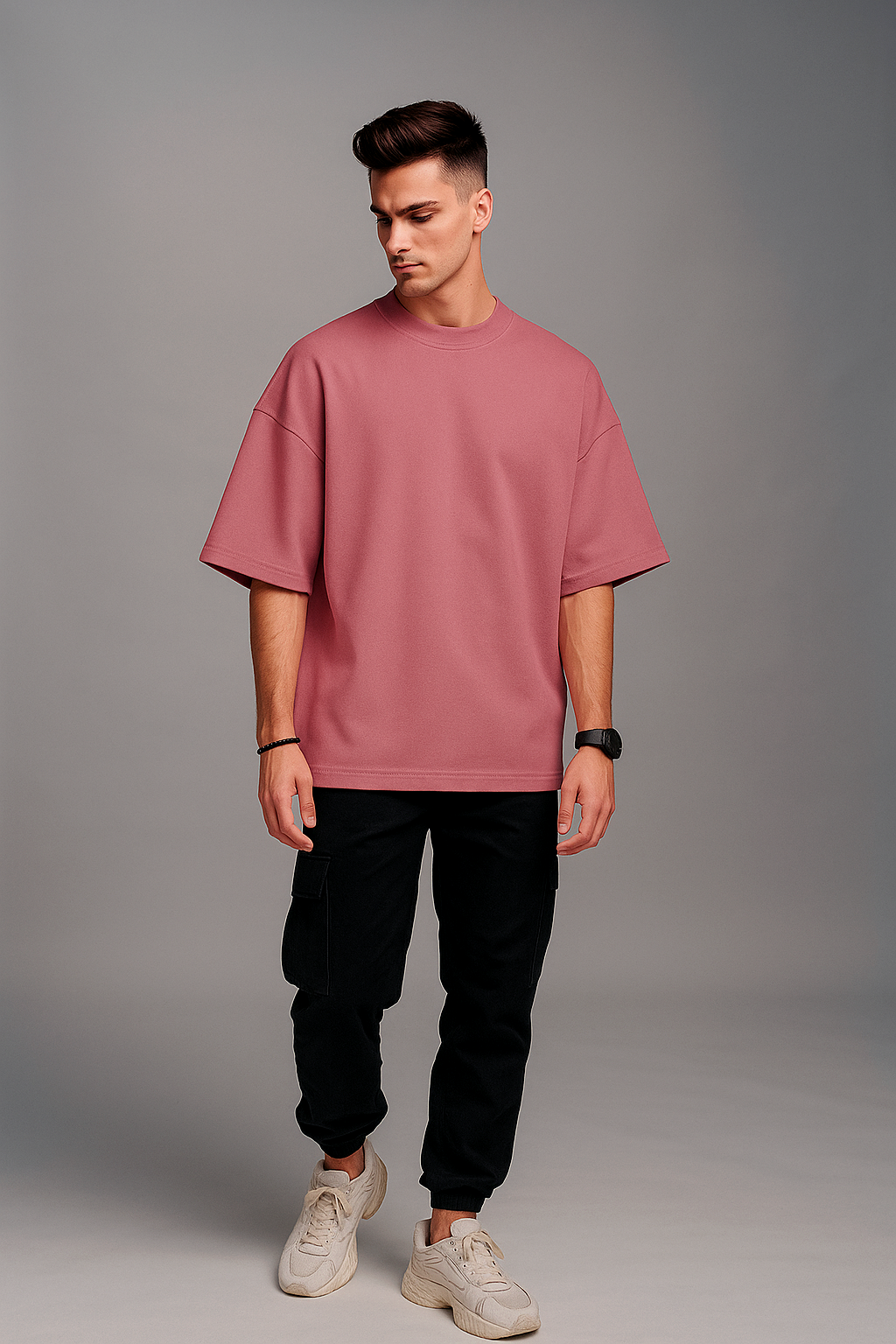 Basic Coral Unisex Oversized T-Shirt | Antherr Originals