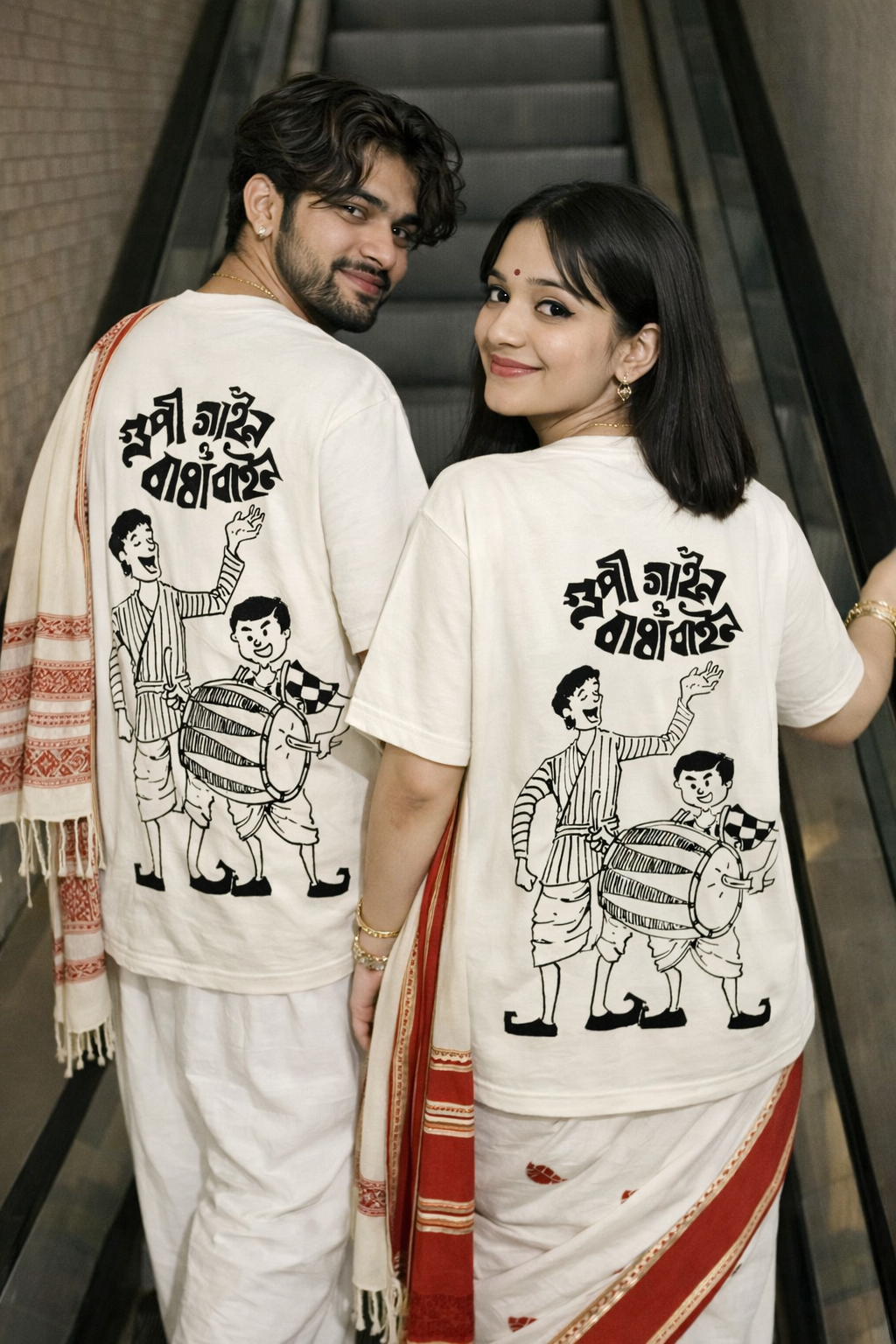 Gupi Gain Bagha Bain Unisex Heavyweight Oversized T-Shirt | Antherr