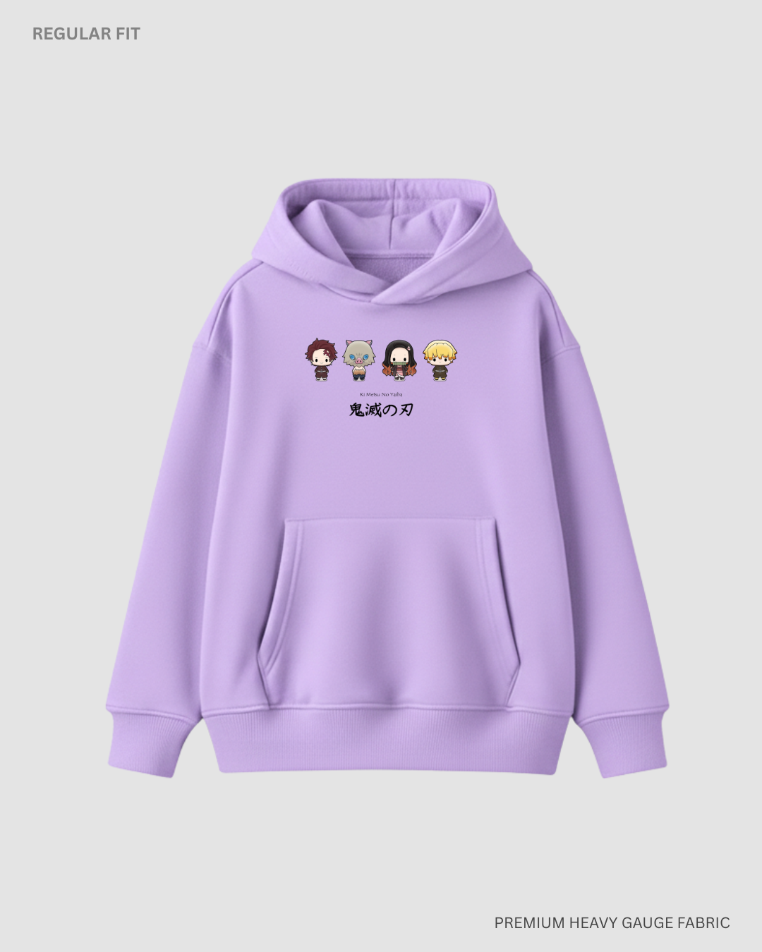 Chibi Demon Squad Anime Unisex Winter Hoodies LAVENDER