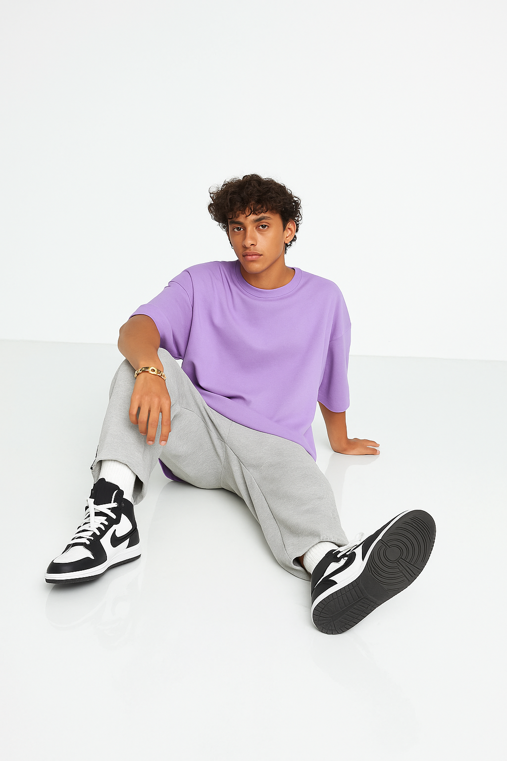 Basic Lavender Unisex Oversized T-Shirt | Antherr Originals