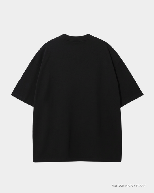 Basic Black Unisex Oversized T-Shirt | Antherr Originals