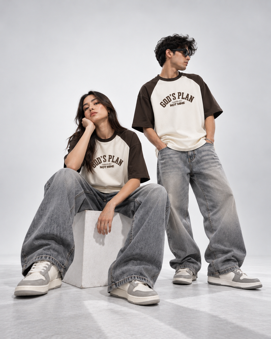 Gods Plan Unisex Raglan Oversized T-Shirt | Antherr Core