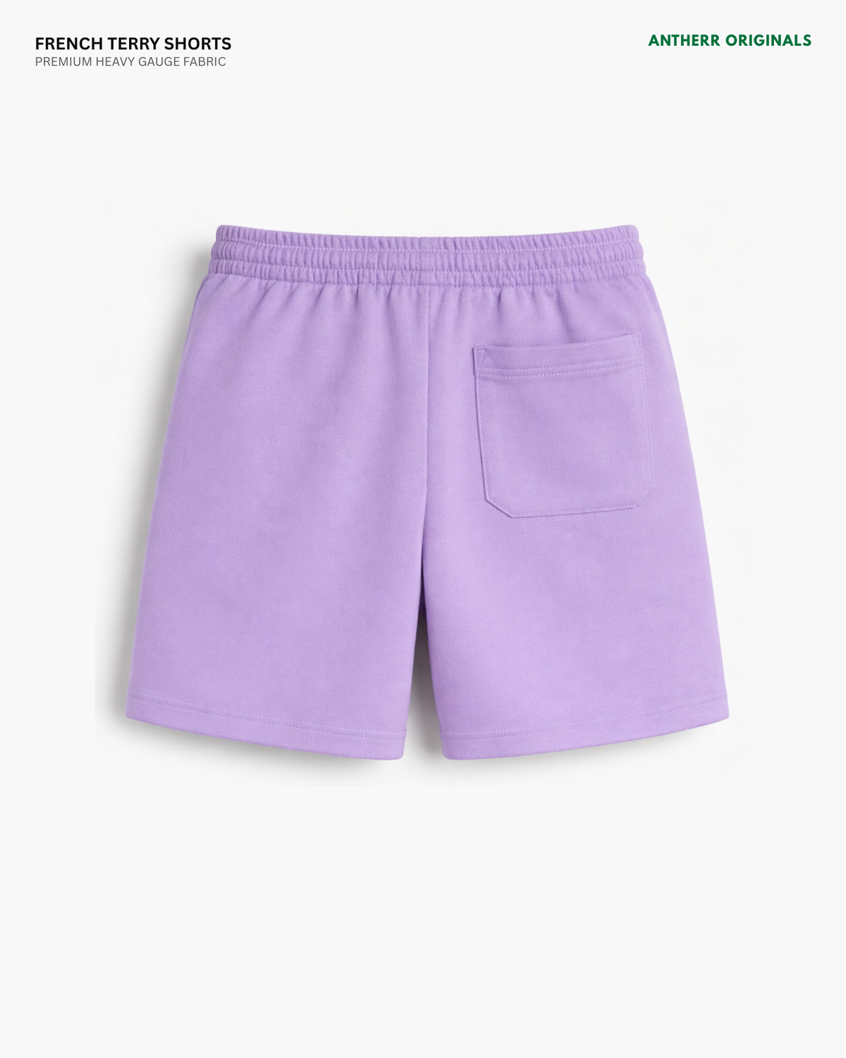 Lavender Unisex Everyday French Terry Shorts
