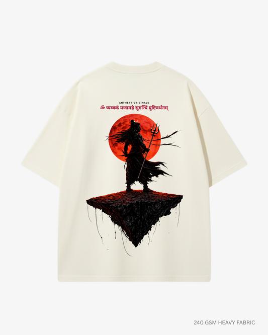 Rudra Eclipse Unisex Oversized T-Shirt | Antherr Originals