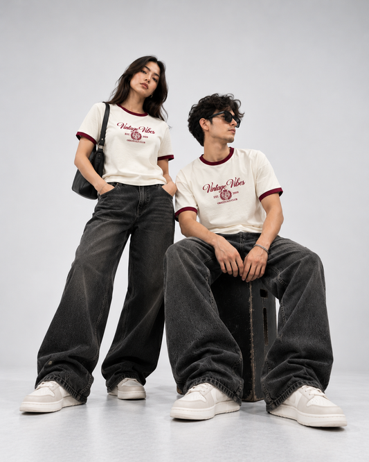 Vintage Vibes Originals Club Ringer T-Shirt | Antherr Originals