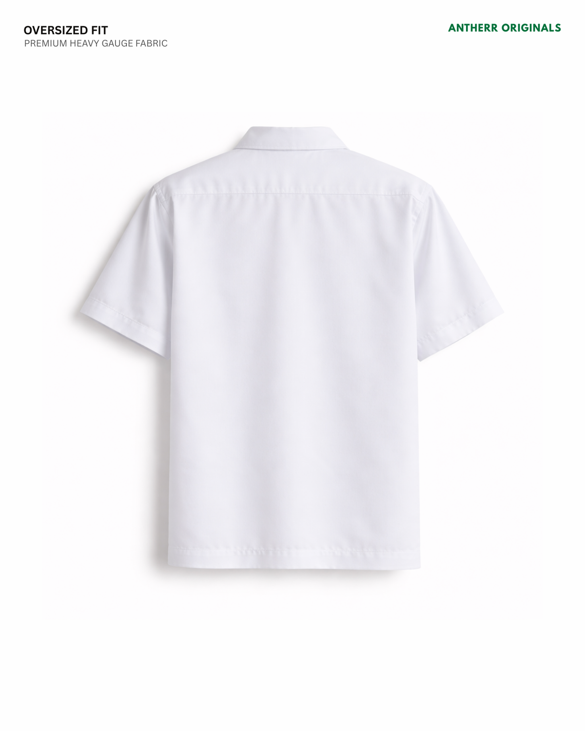 Basic White Unisex Oversized Shirt | Antherr Originals