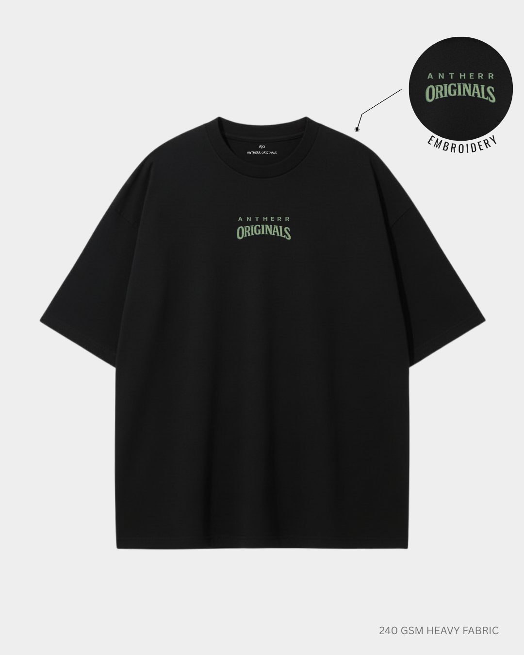 Never Stop Oversized T-Shirt for Men & Women | Antherr Originals