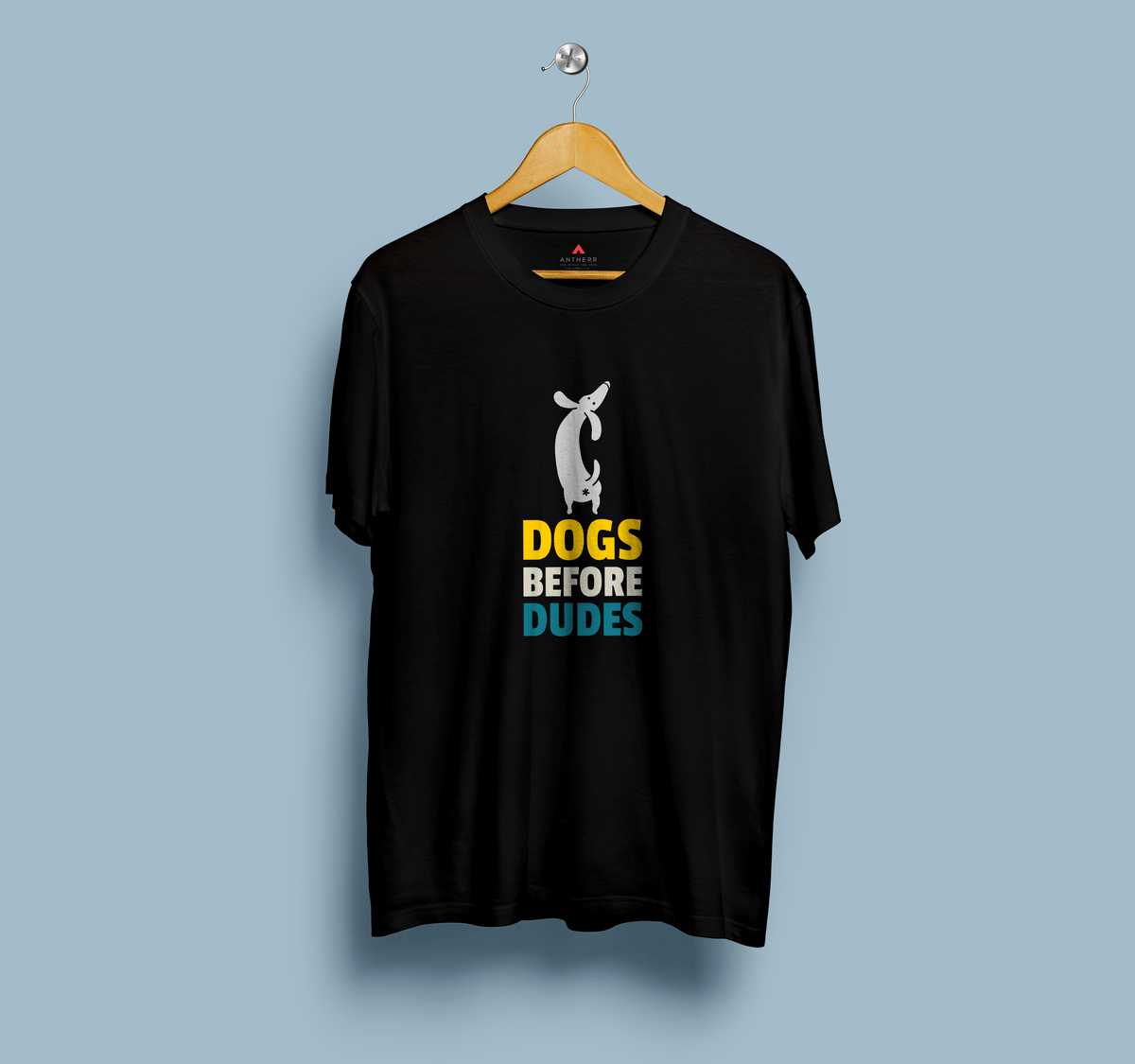 "DOGS BEFORE DUDES " - HALF-SLEEVE T-SHIRTS