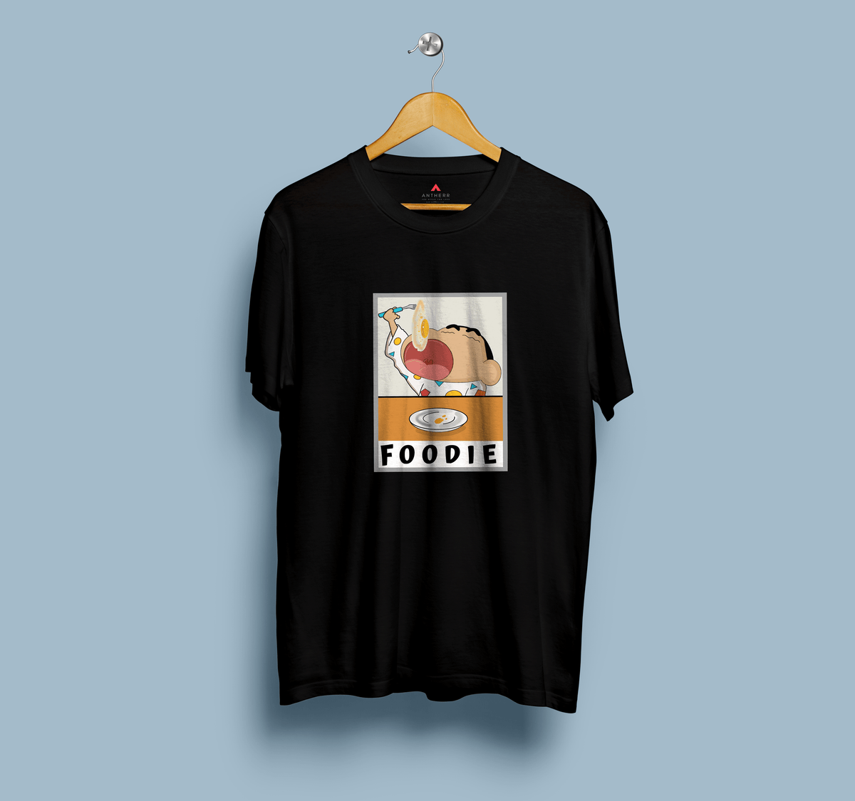 "FOODIE"- SHINCHAN : HALFSLEEVE T-SHIRTS