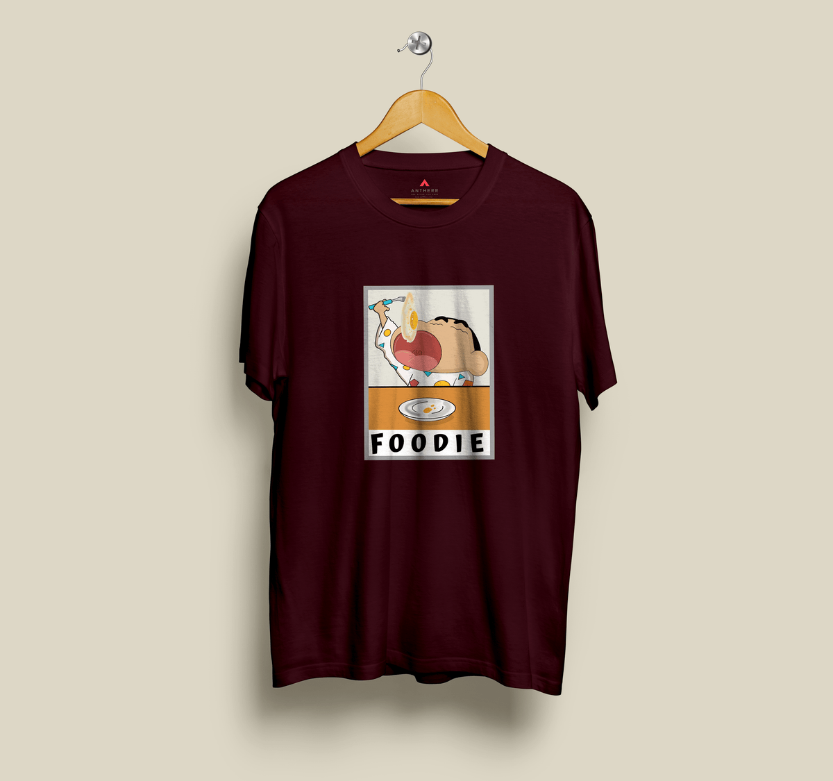 "FOODIE"- SHINCHAN : HALFSLEEVE T-SHIRTS