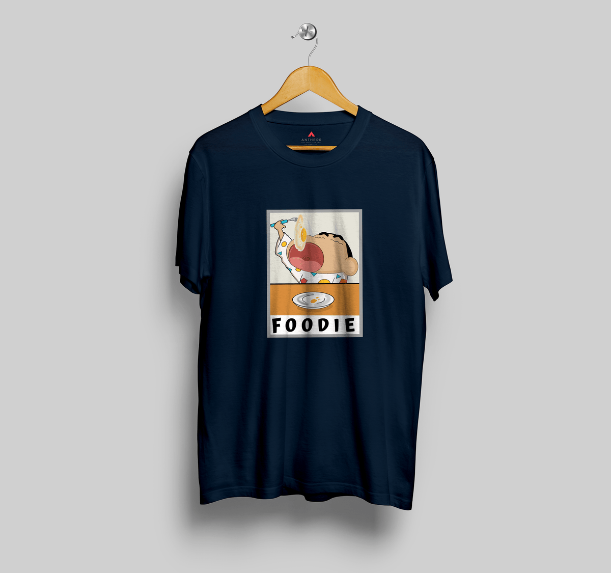 "FOODIE"- SHINCHAN : HALF-SLEEVE T-SHIRTS