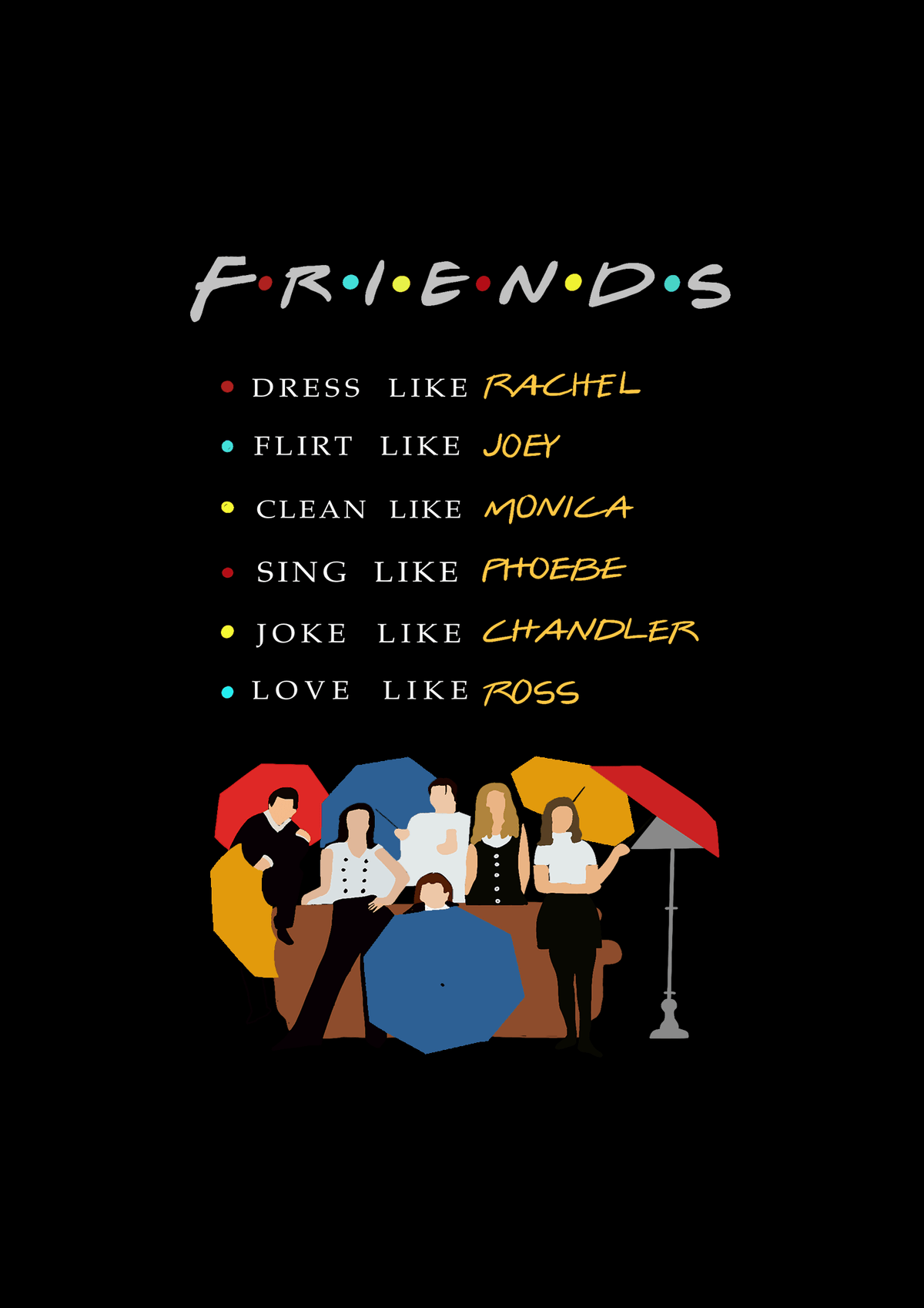 FRIENDS - HALF-SLEEVE T-SHIRT