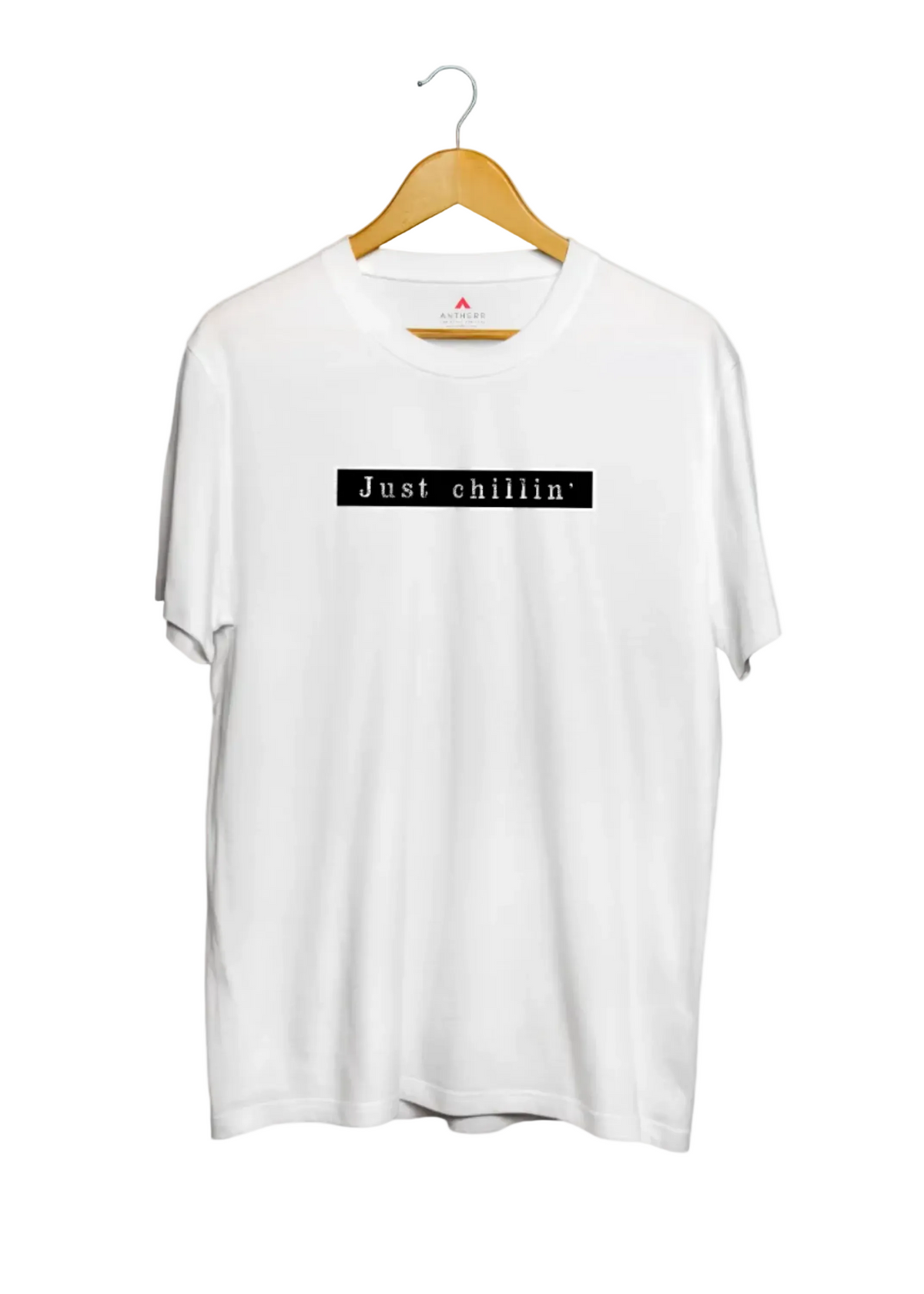 JUST CHILLIN' Regular Fit T-Shirts WHITE