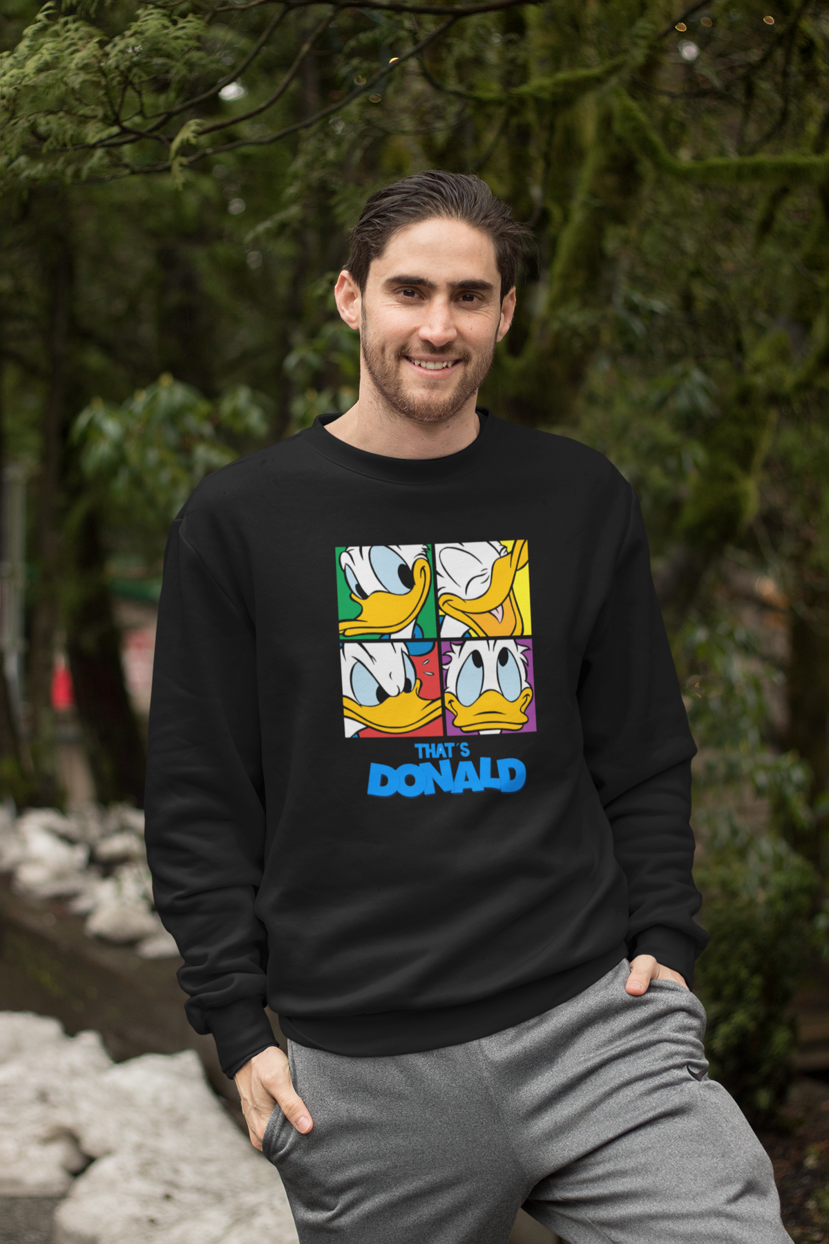 That's Donald : Donald Duck - Winter Sweatshirts BLACK