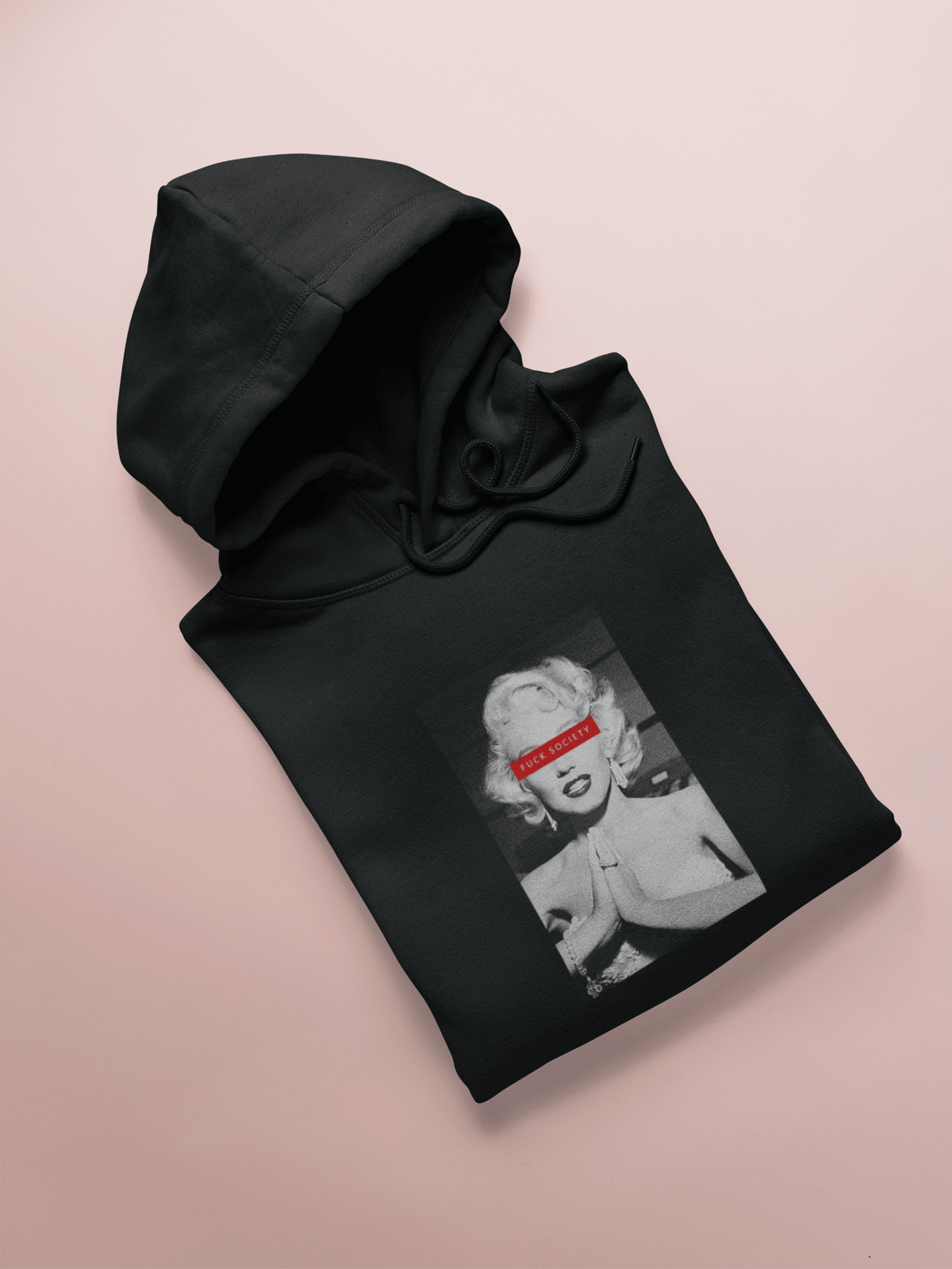 " F**K SOCIETY " - WINTER HOODIES BLACK