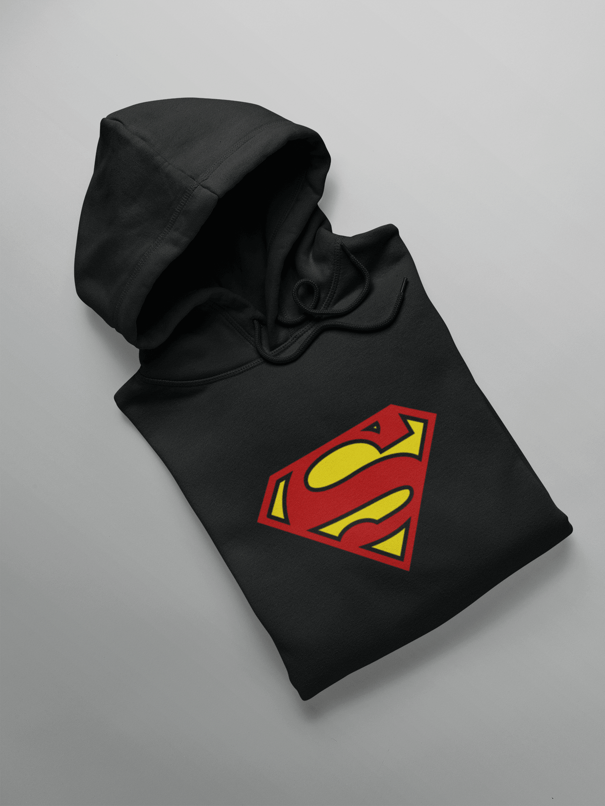 " SUPERMAN " - WINTER HOODIES. BLACK