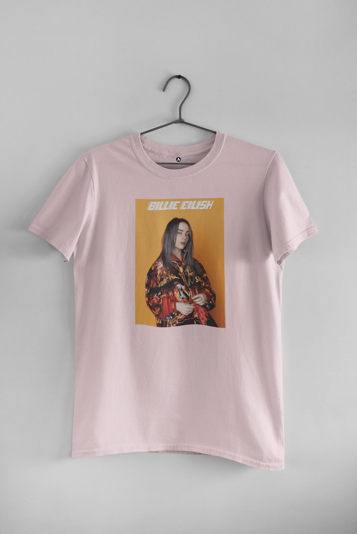 Billie Eilish : Aesthetic - Half Sleeve T-Shirts BABY PINK