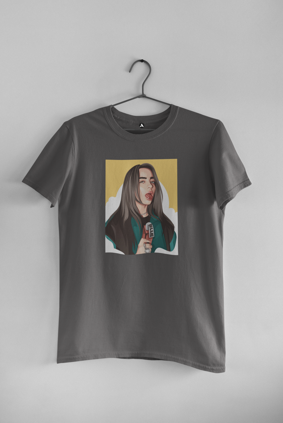 Billie: Aesthetic - Half Sleeve T-Shirts STEEL GREY