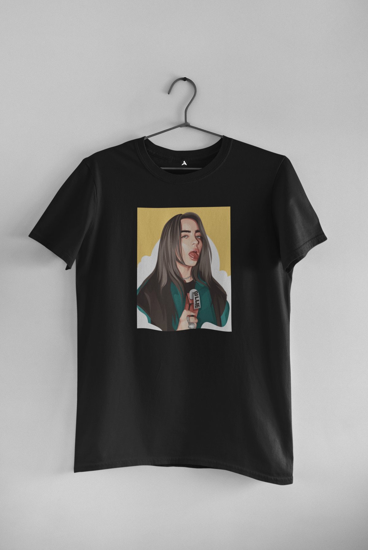 Billie: Aesthetic - Half Sleeve T-Shirts BLACK