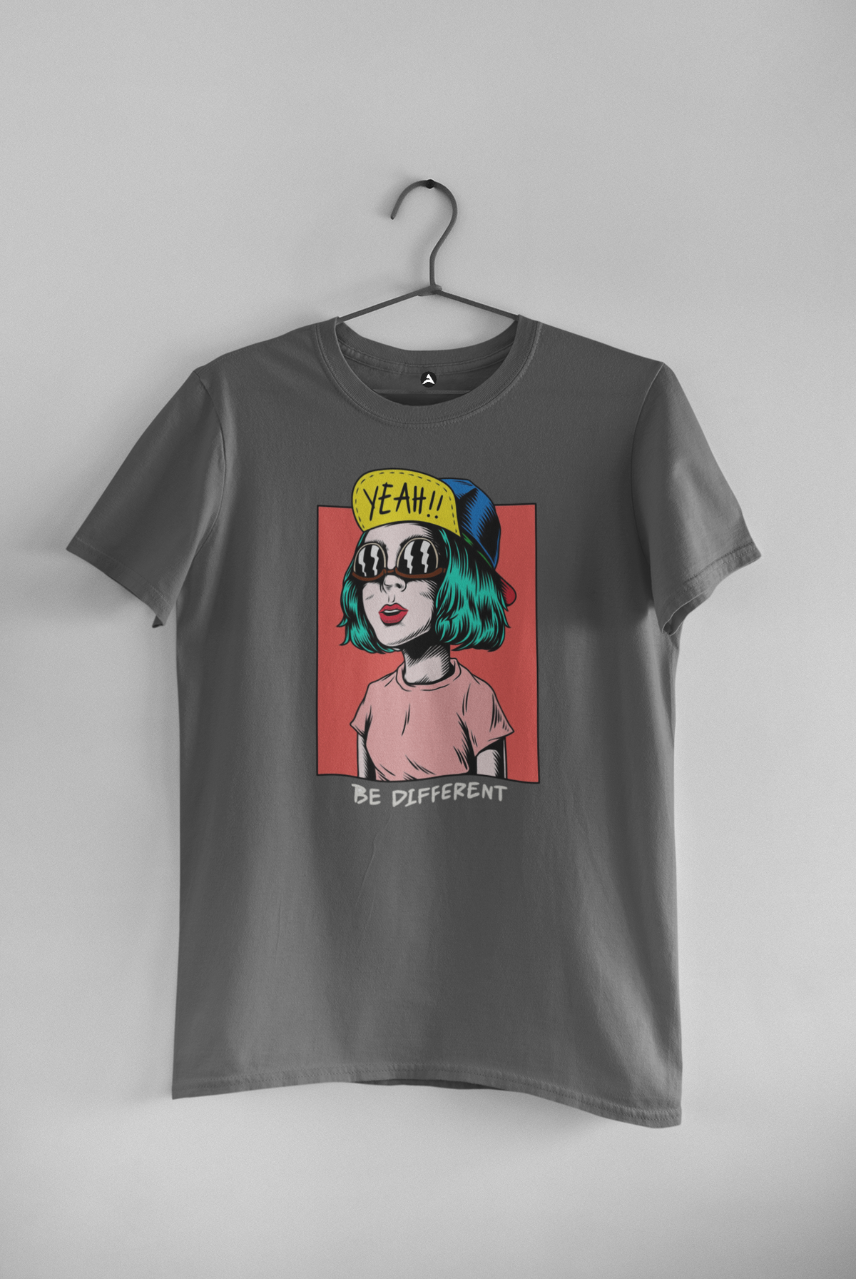 Yeah! Be Different - UNISEX HALF-SLEEVE T-SHIRTS STEEL GREY