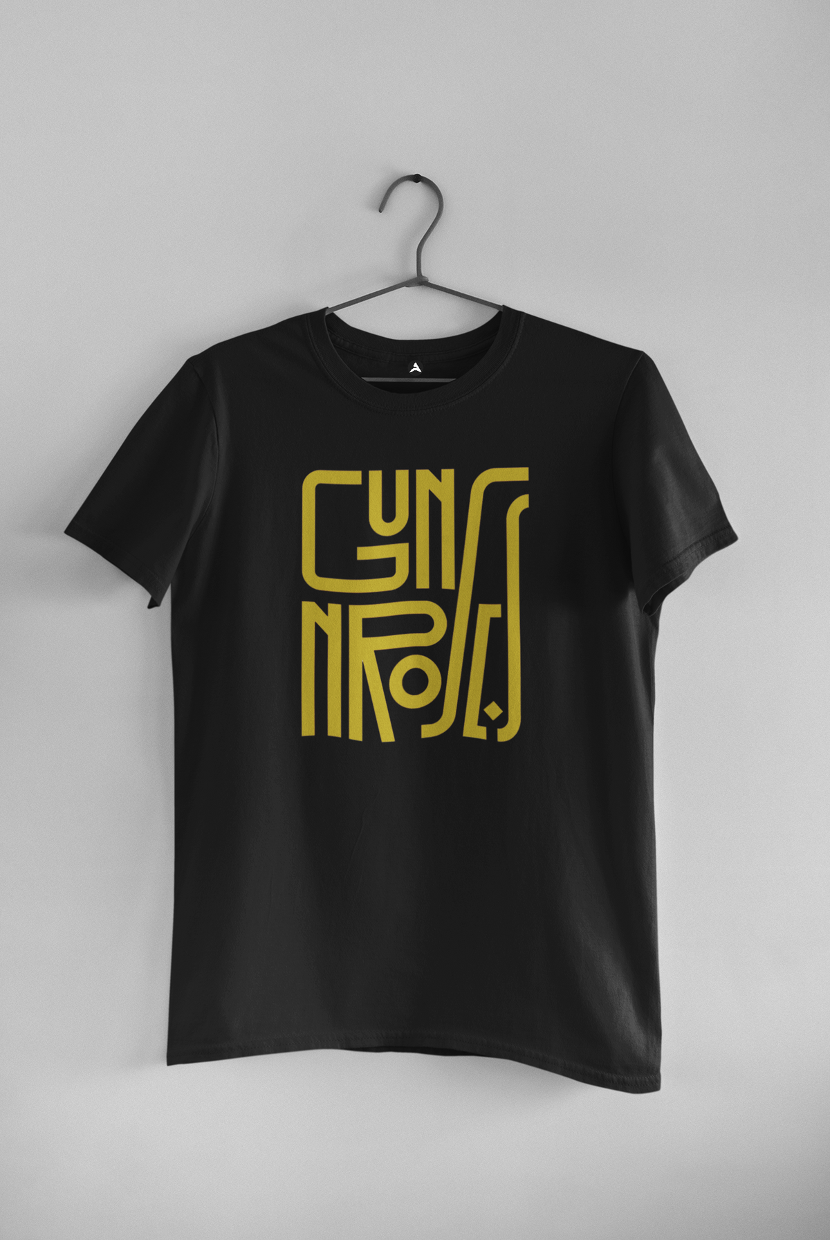 Guns & Roses: Music & Bands- Half Sleeve T-Shirts BLACK