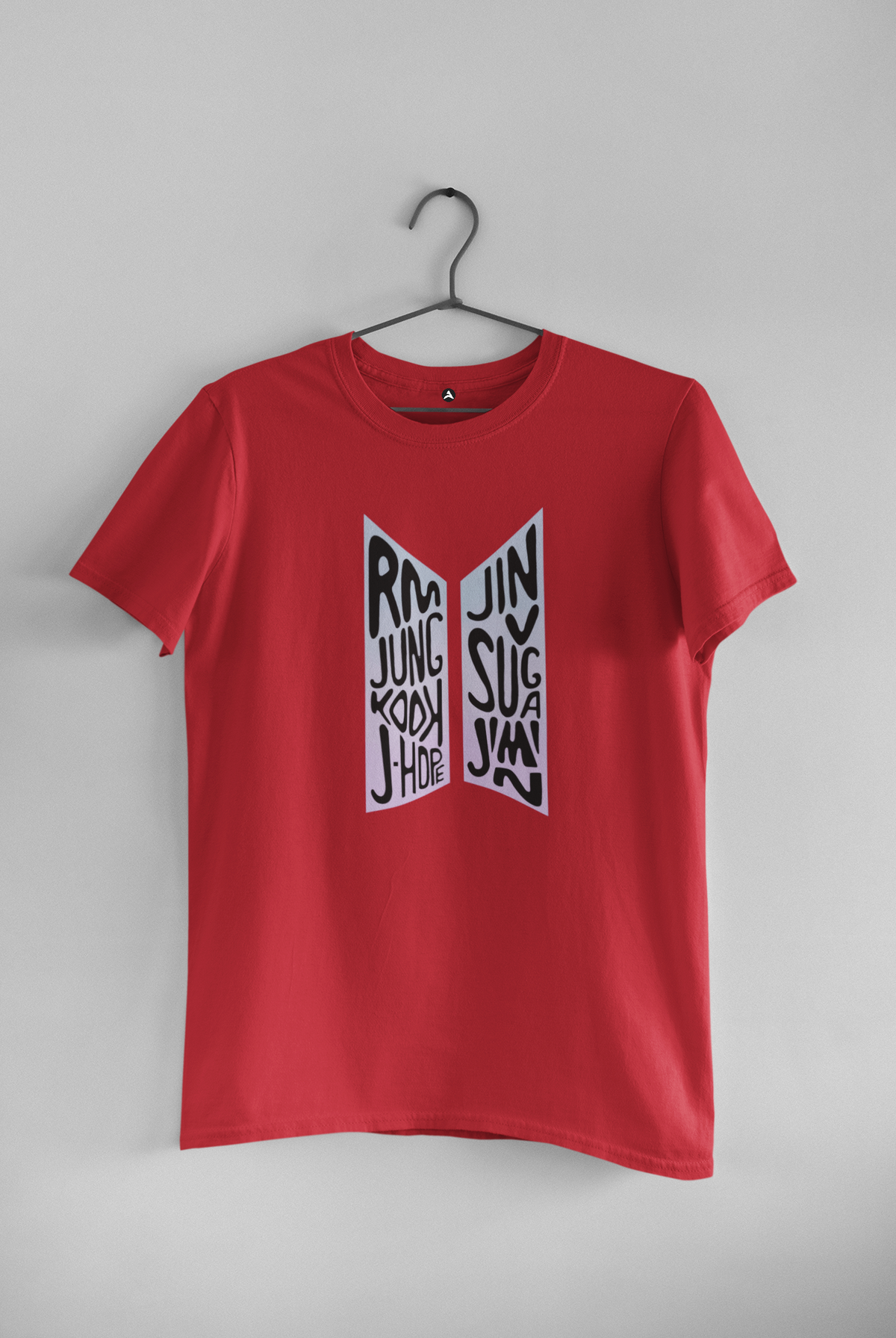 BTS SQUAD Regular Fit T-Shirts RED