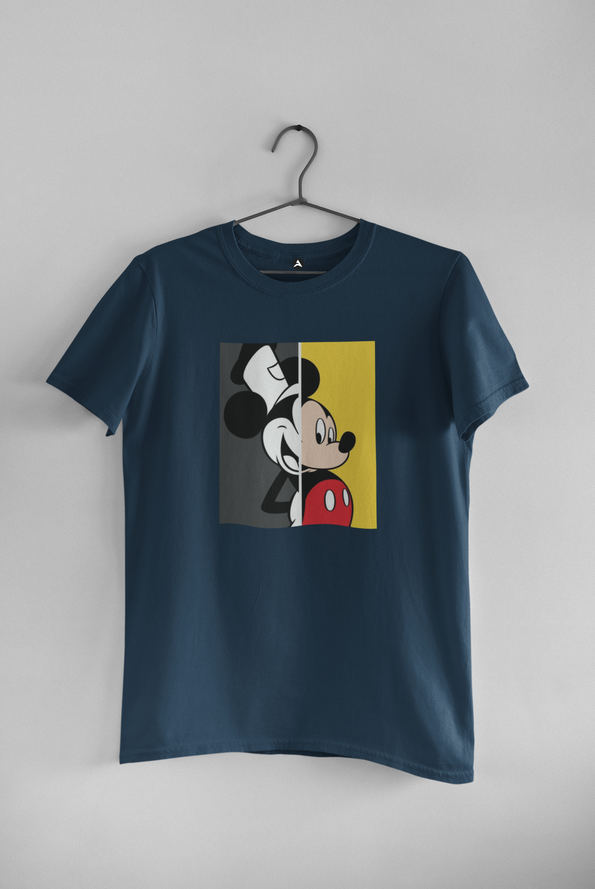 Mickey and Minnie- HALF-SLEEVE T-SHIRTS NAVY BLUE