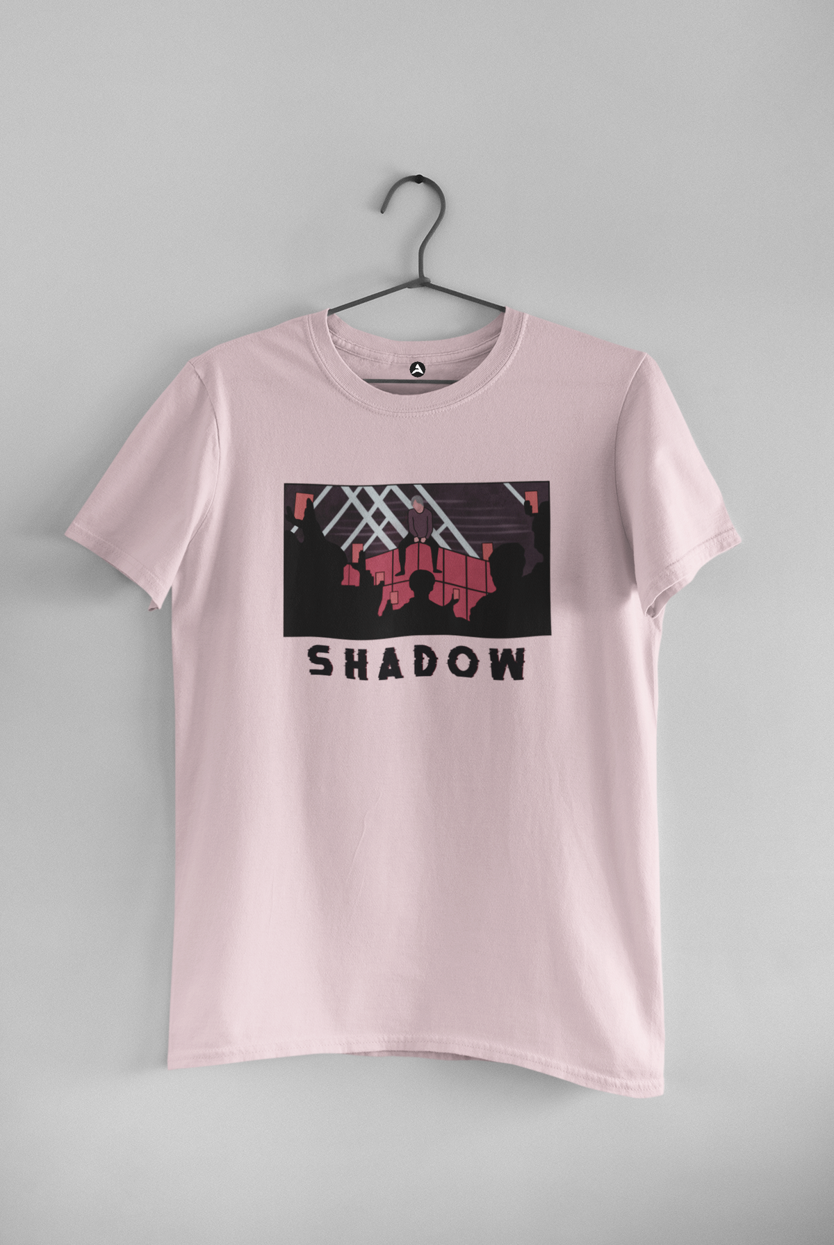 SHADOW : BTS - HALF-SLEEVE T-SHIRTS BABY PINK