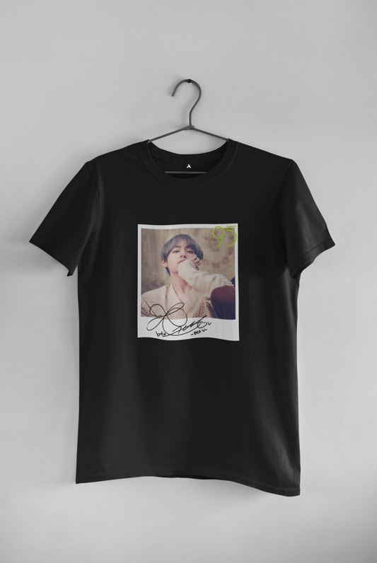 BTS V AUTOGRAPH Regular Fit T-Shirts