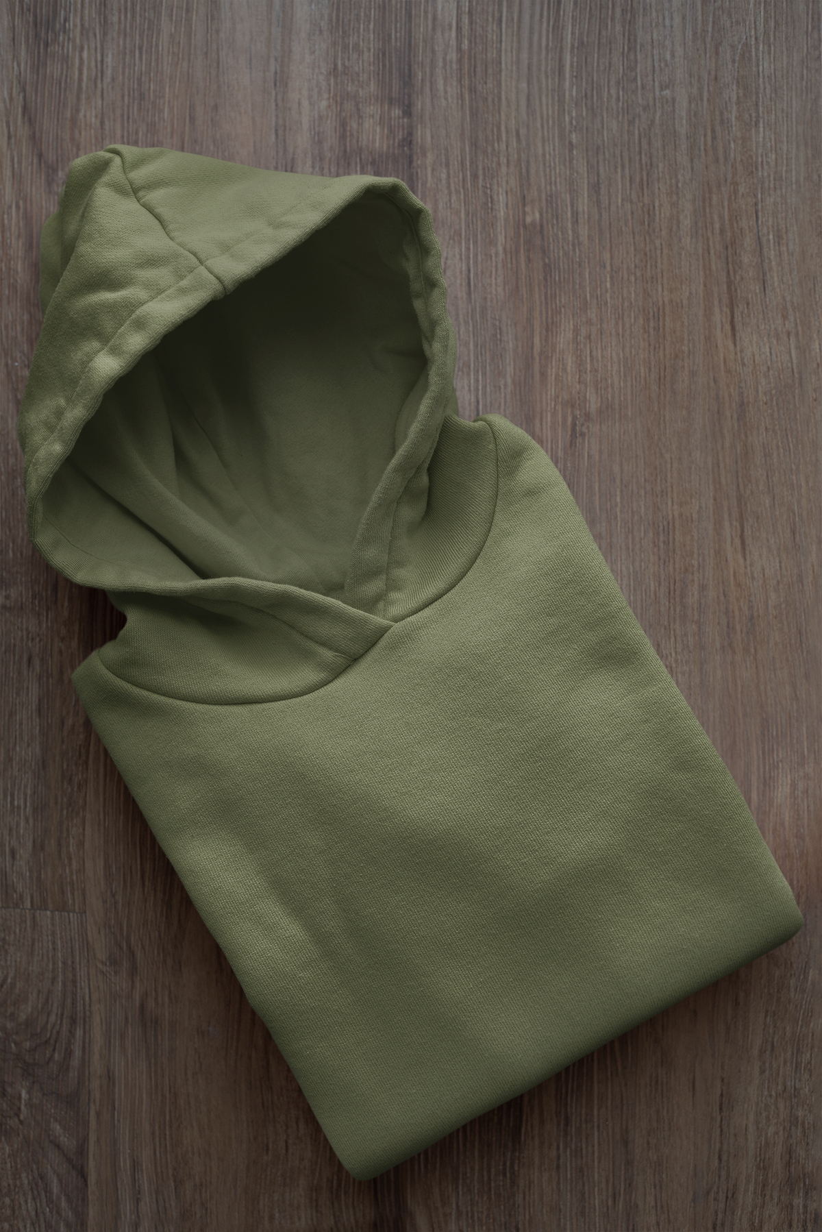 Basic Olive Green Winter Hoodies