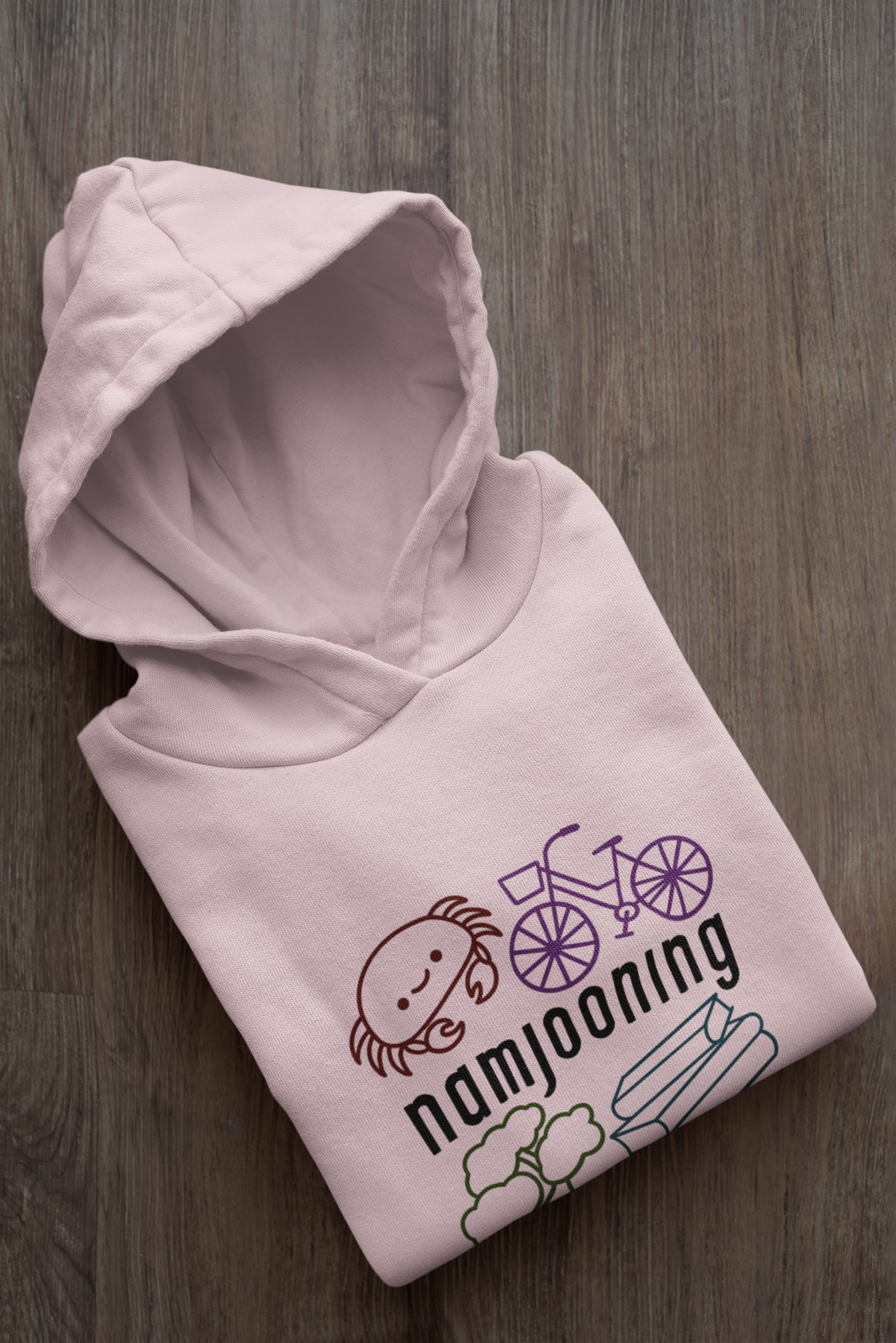 Namjooning: BTS - WINTER HOODIES LIGHT PINK