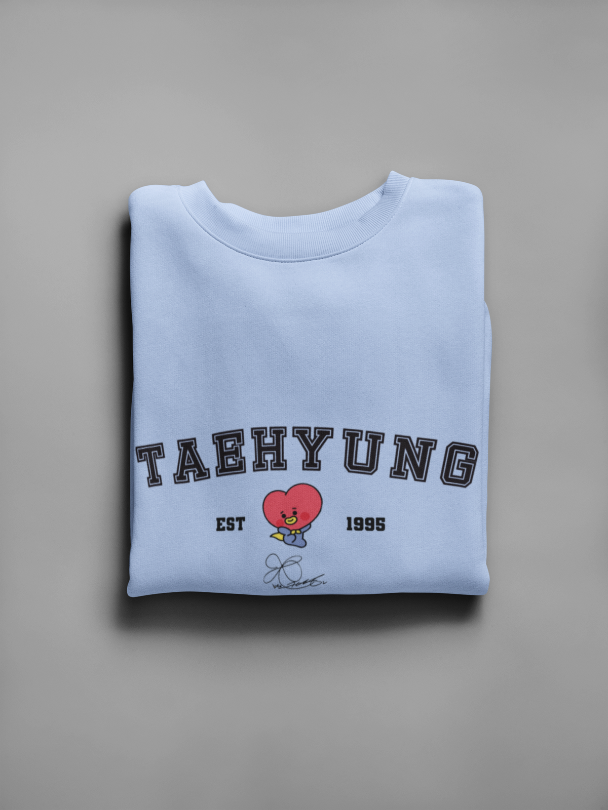 Taehyung- TATA: Unisex Winter Sweatshirts SNOW BLUE
