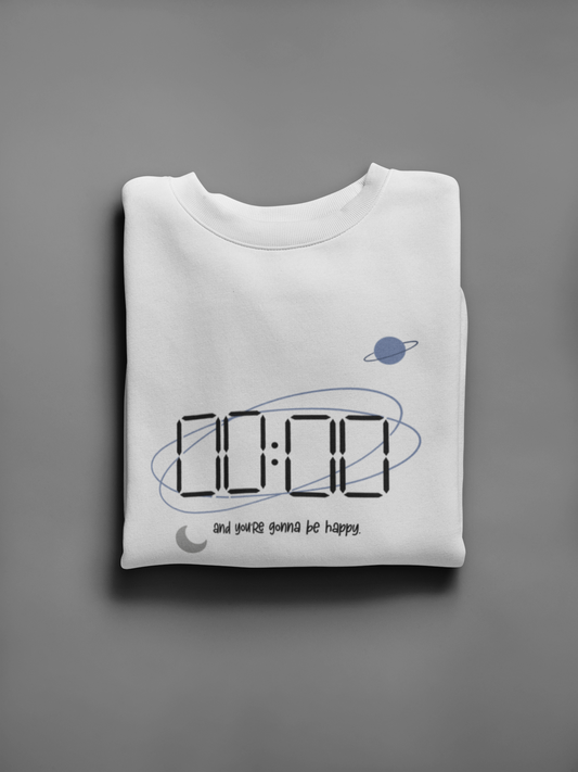 Zero O' Clock Unisex Winter Sweatshirts WHITE