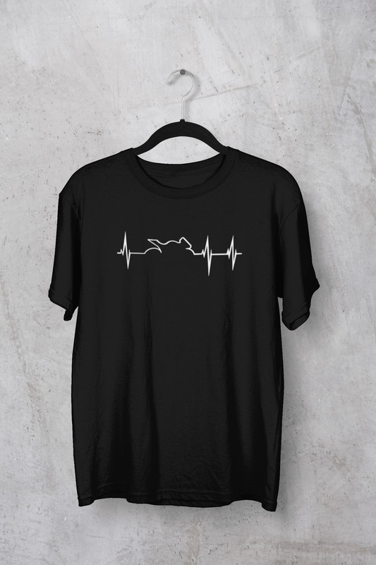 " HEARTBEAT STRIKES ON BIKING " HALF-SLEEVE T-SHIRTS