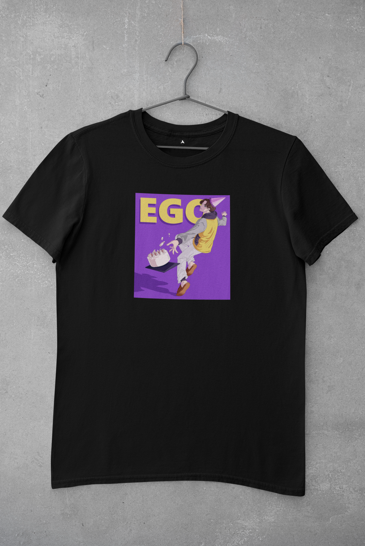 EGO : BTS-HALF-SLEEVE T-SHIRTS BLACK
