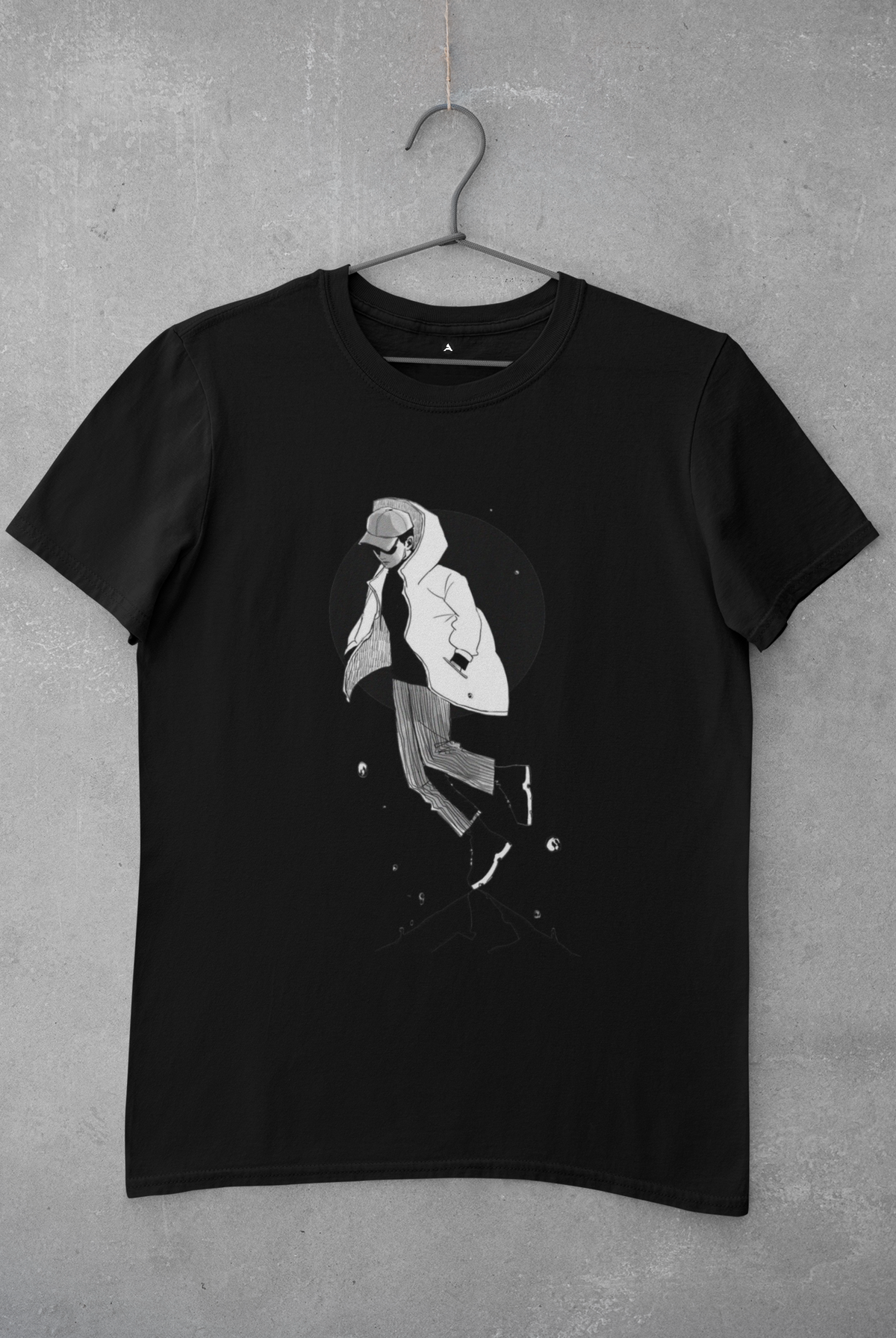 RM MONO FOREVER RAIN : BTS - HALF-SLEEVE T-SHIRTS BLACK