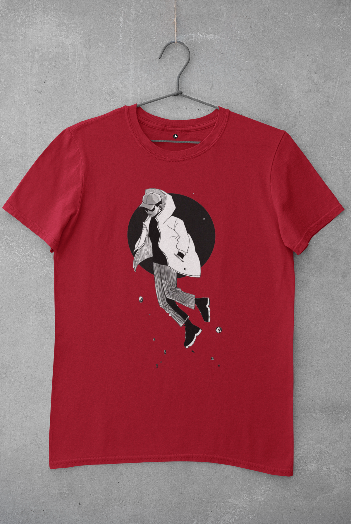 RM MONO FOREVER RAIN : BTS - HALF-SLEEVE T-SHIRTS RED