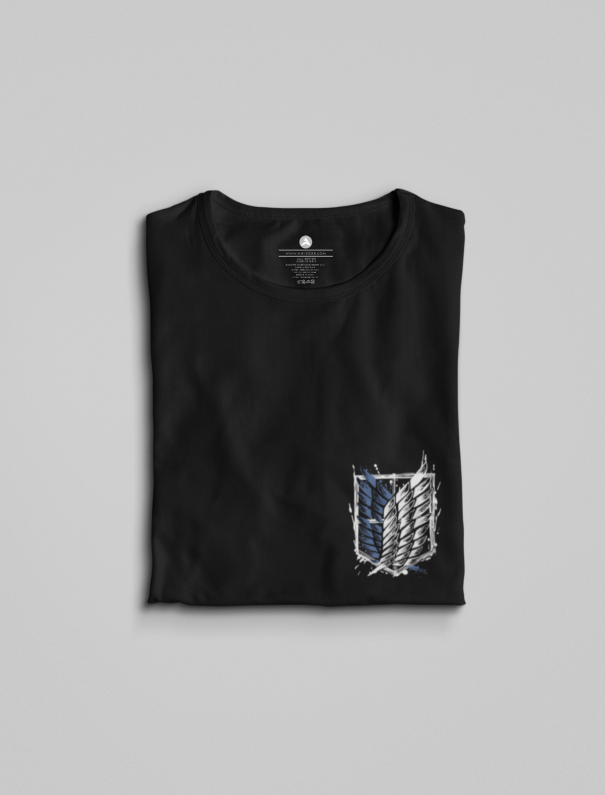 Wings of freedom- Attack on Titan: Anime- Regular Fit T-Shirts. BLACK