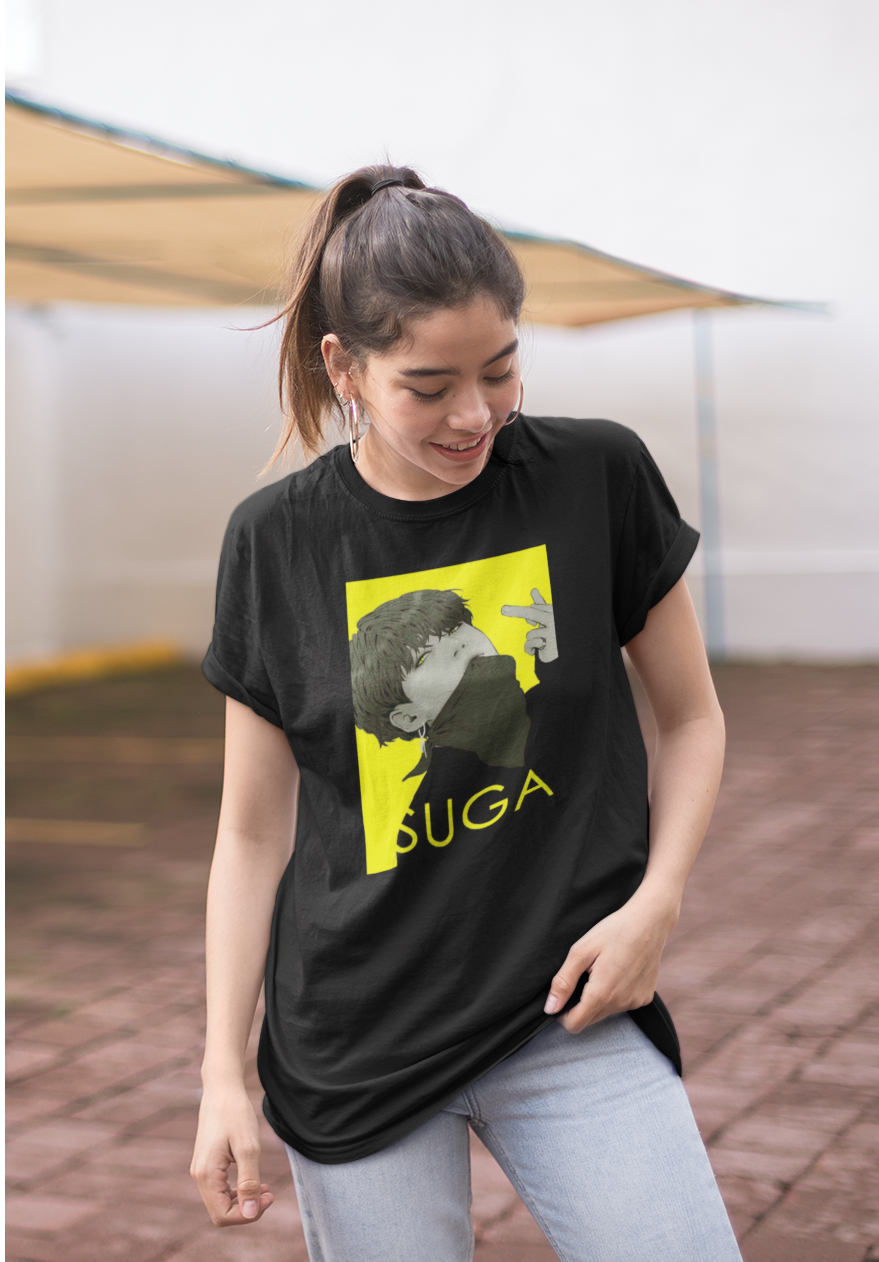 SUGA Neon: BTS - Unisex Regular Fit T-Shirts