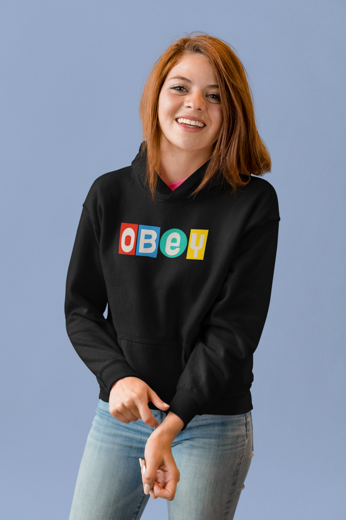 OBEY : BTS - WINTER HOODIES BLACK
