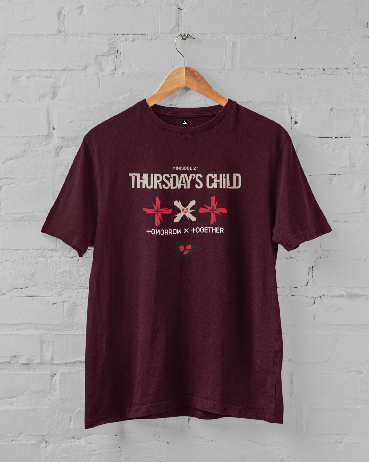Minisode 2 - Thursday's Child: TXT- Tomorrow X Together- Regular fit Unisex T-Shirts MAROON