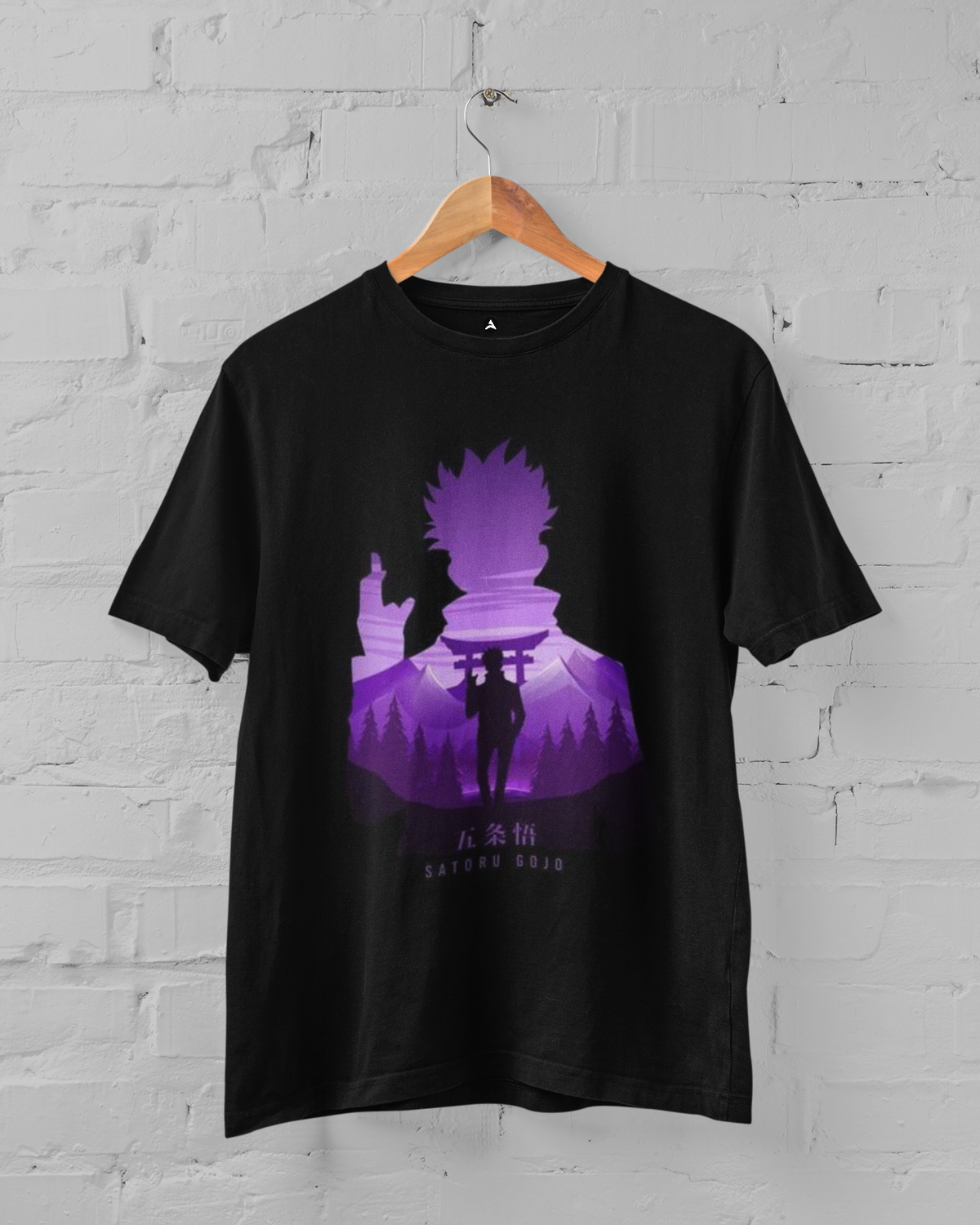 Satoru Gojo-Jujutsu Kaisen Unisex Regular Fit T-Shirts BLACK